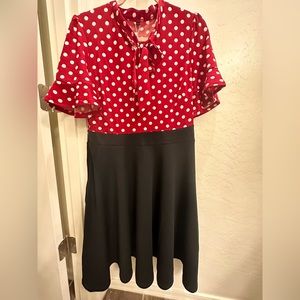 Red dot dress